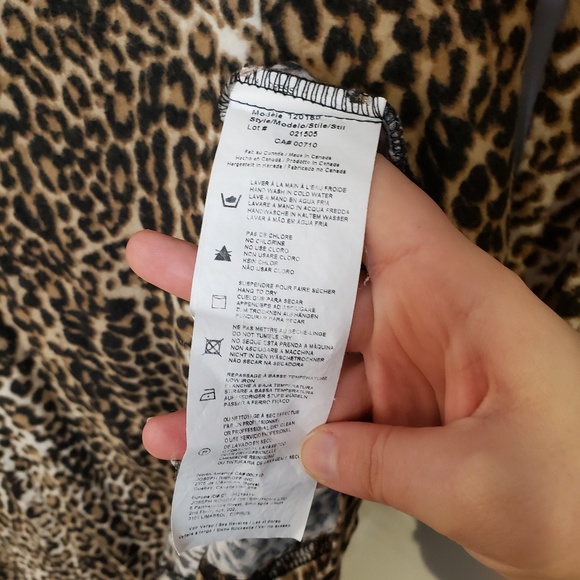 Joseph Ribkoff Leopard Print Long Sleeve Fit flare - Picture 5 of 6